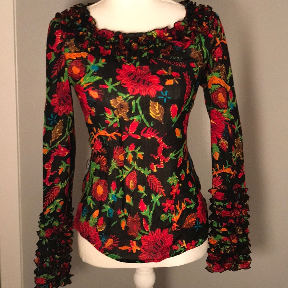 MOSCHINO RUFFLE BLOUSE